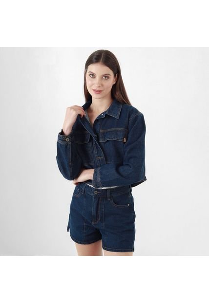 Chaqueta Denim Con Detalle