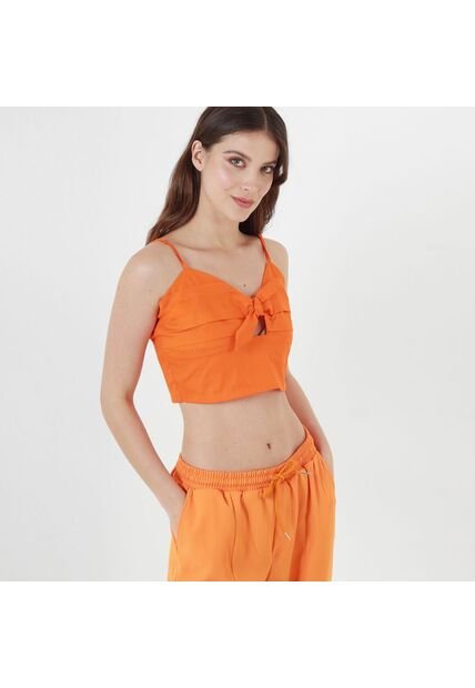 Blusa Cuello V Manga Tiras