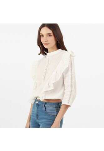 Blusa Cuello Redondo Manga 3Cuartos FDS