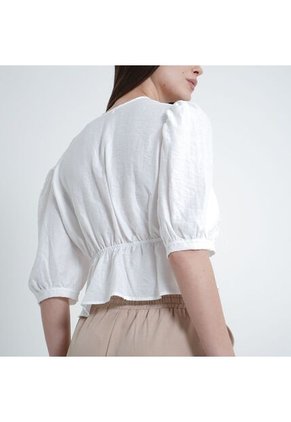 Blusa Cuello Redondo Manga 3/ Cuartos