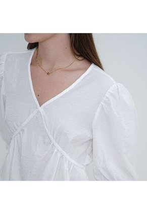 Blusa Cuello Redondo Manga 3/ Cuartos