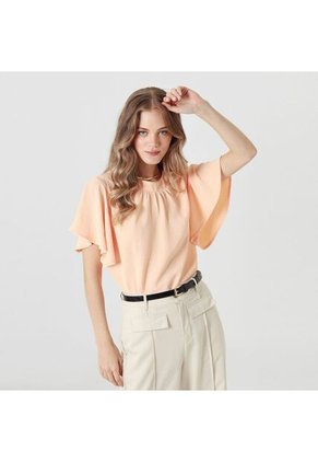 Blusa Cuello Redondo Manga Corta