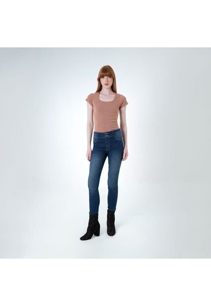 Jean Tiro Alto Bota Skinny