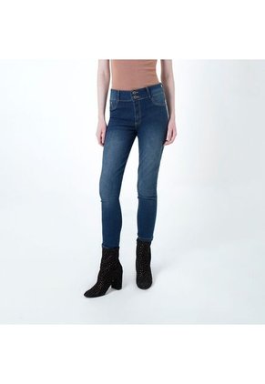 Jean Tiro Alto Bota Skinny