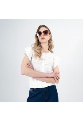 Sweater Cuello Redondo Manga Corta