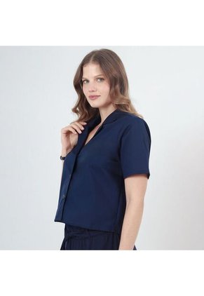 Blusa Cuello Sport Manga Corta