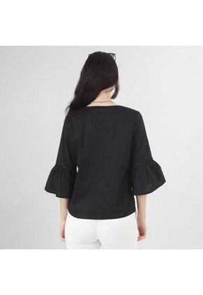 Blusa Cuello V Manga 3 Cuartos