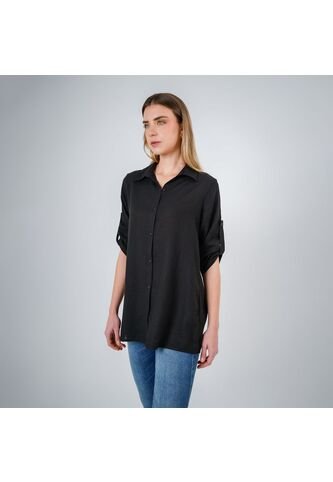 Blusa Cuello Camisero Manga 3/Cuartos FDS