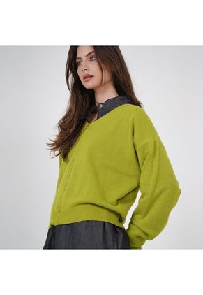 Sweater Cuello V Manga 3/ Cuartos