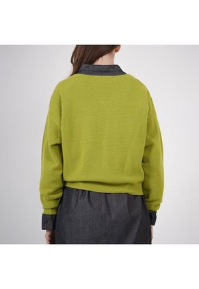 Sweater Cuello V Manga 3/ Cuartos