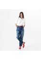 Jean Tiro Alto Bota Skinny Crop de FDS