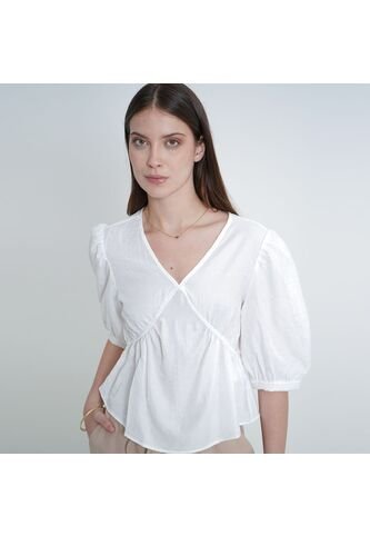 Blusa Cuello Redondo Manga 3/ Cuartos FDS