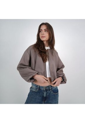 Chaqueta Cuello Redondo Manga Larga