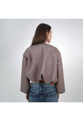 Chaqueta Cuello Redondo Manga Larga