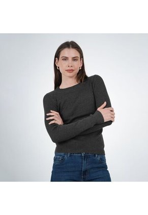 Sweater Cuello V Manga Larga