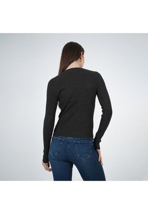 Sweater Cuello V Manga Larga