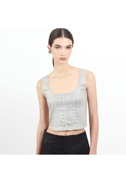 Camiseta Cuello U Manga Sisa