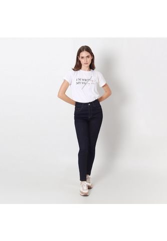 Jean Diva Tiro Medio Bota Skinny FDS