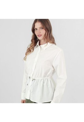 Blusa Cuello Camisero Manga Larga