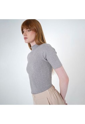 Sweater Cuello Redondo Manga 3/Cuartos