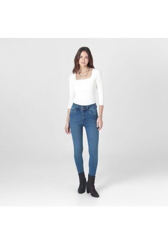 Jean Tiro Medio Bota Skinny FDS