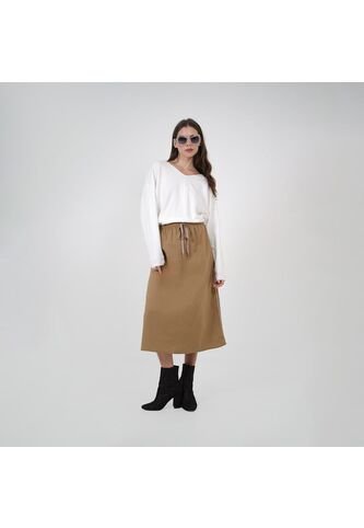 Falda Tiro Alto Midi FDS