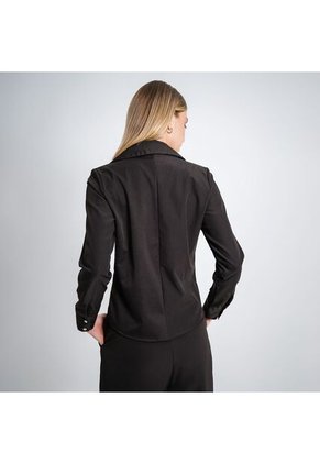 Blusa Cuello Camisero Manga Larga