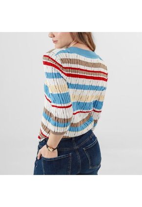 Sweater Cuello Redondo Manga Al Codo