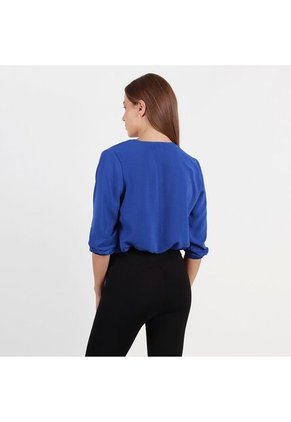 Blusa Cuello V Manga 3cuartos