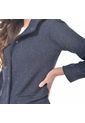 CHAQUETA PARA MUJER EN PAÑO GRIS Color-AZUL-Talla-S de FDS