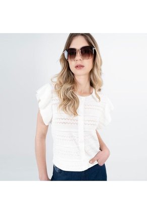 Sweater Cuello Redondo Manga Corta