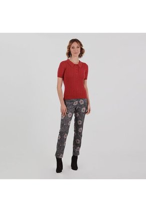 Sweater Cuello Camisero Manga Corta