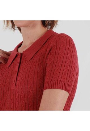 Sweater Cuello Camisero Manga Corta