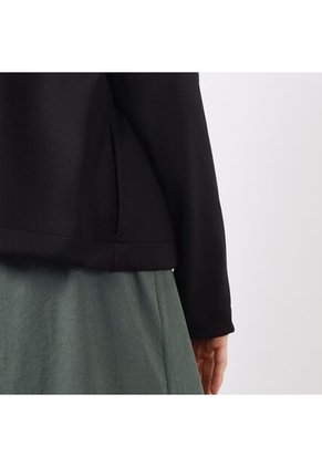 Chaqueta Cuello Redondo Con Cremallera