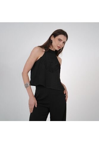 Blusa Cuello Alto Manga Sisa FDS