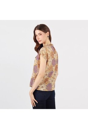 Blusa Cuello Redondo Manga Corta