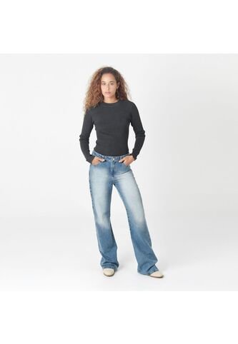 Jean Tiro Alto Bota Recta FDS