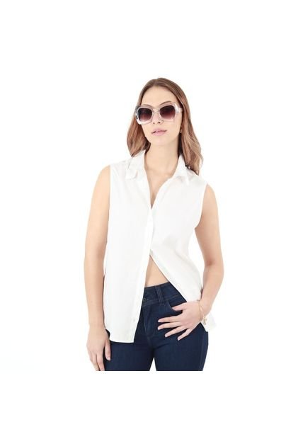 Blusa Cuello Camisero Manga Sisa