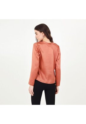 Blusa Cuello V Manga Larga