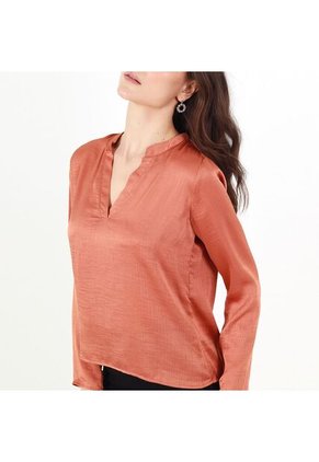 Blusa Cuello V Manga Larga