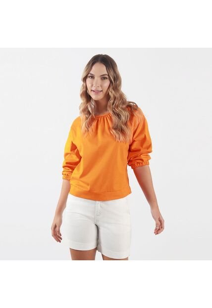Blusa Cuello Redondo Manga 3Cuartos