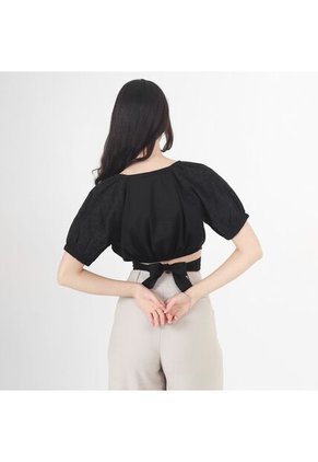 Blusa Cuello V Manga Corta