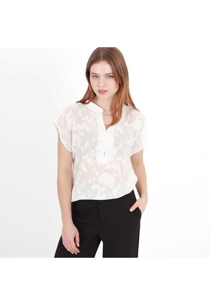 Blusa Cuello Neru Manga Corta