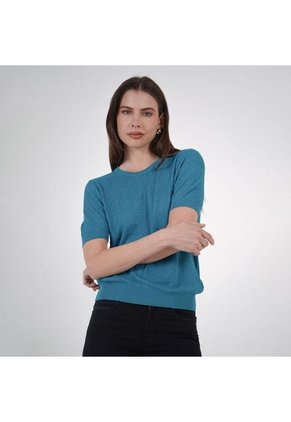 Sweater Cuello Redondo Manga Corta