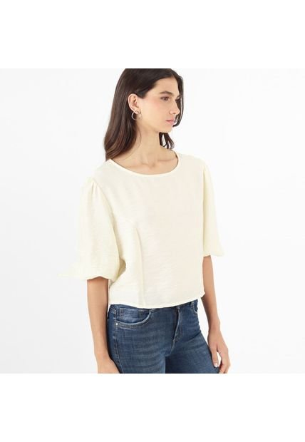 Blusa Cuello Redondo Manga 3Cuartos