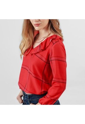 Blusa Cuello V Manga 3Cuartos