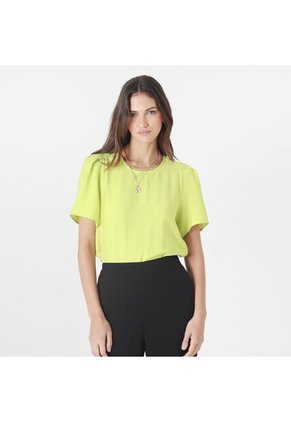 Blusa Cuello Redondo Manga Corta