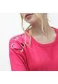 Sueter Para Mujer Manga Larga Cuello Redondo Con Detalle En Hombros. COLOR-ROJO-L de FDS