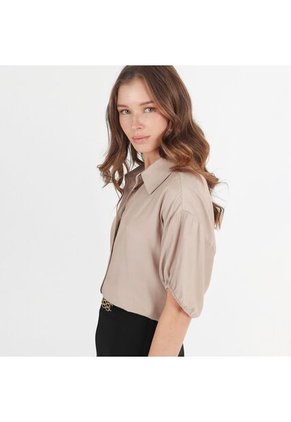 Blusa Cuello Camisero Manga 3Cuartos