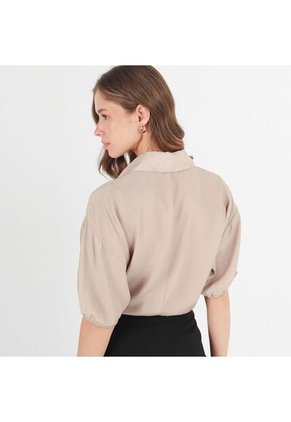 Blusa Cuello Camisero Manga 3Cuartos